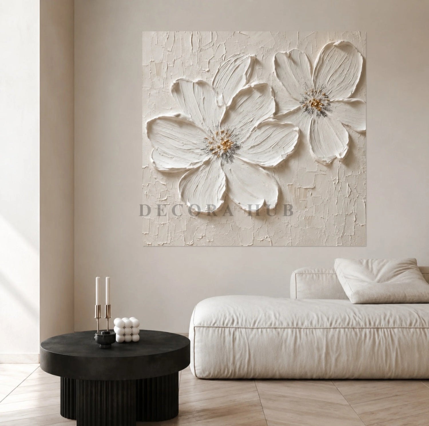 Veloura Alba Floral Wall Art