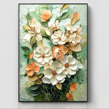 Verdantia Blossom Harmony Wall Art - Textured Wall Art