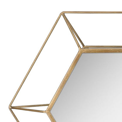 Large Hexagon Shape Wall Mirror