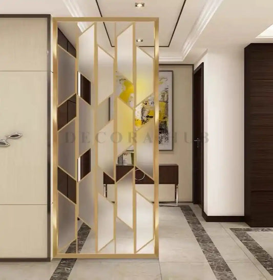 ZigZag PVD Stainless Room Partition For Living Area
